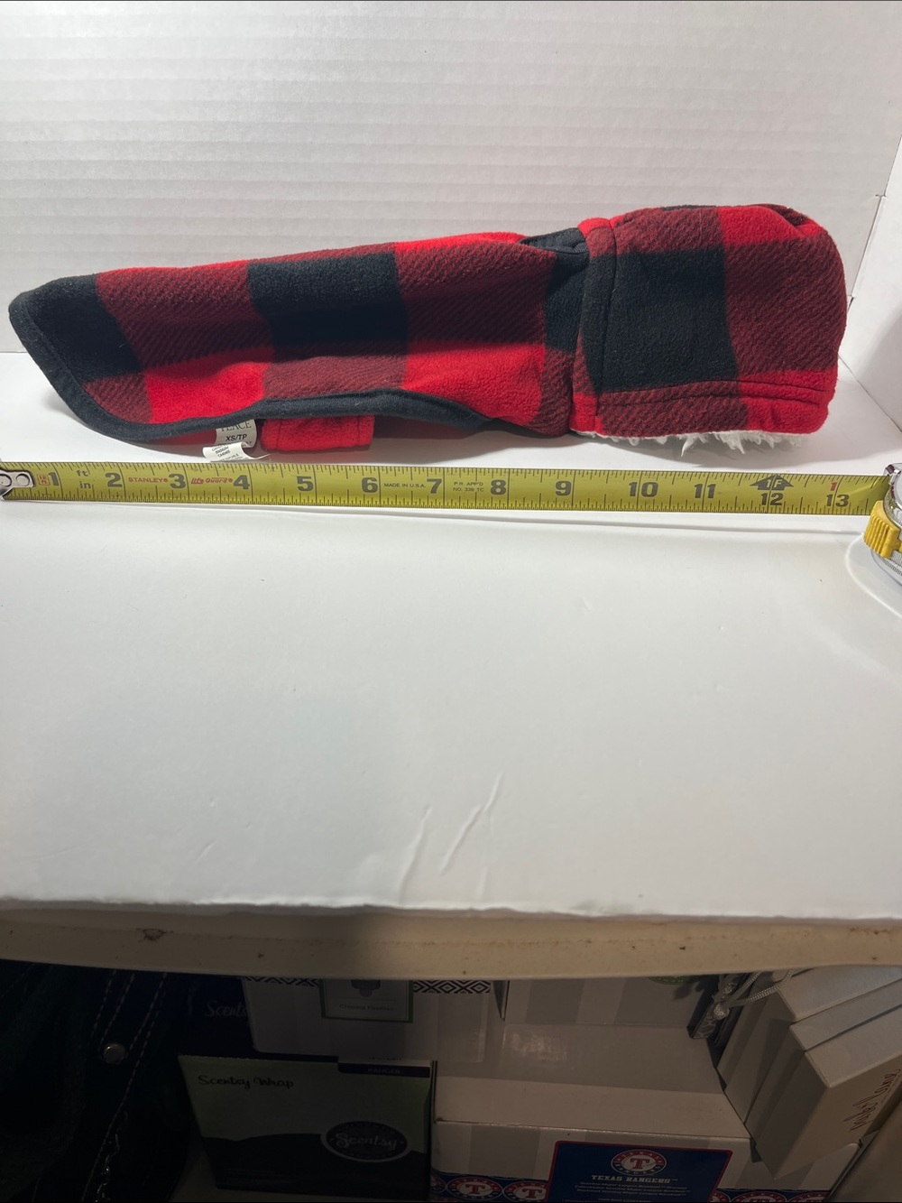 The Children's Place Red and Black Buffalo Plaid Fleece Coat